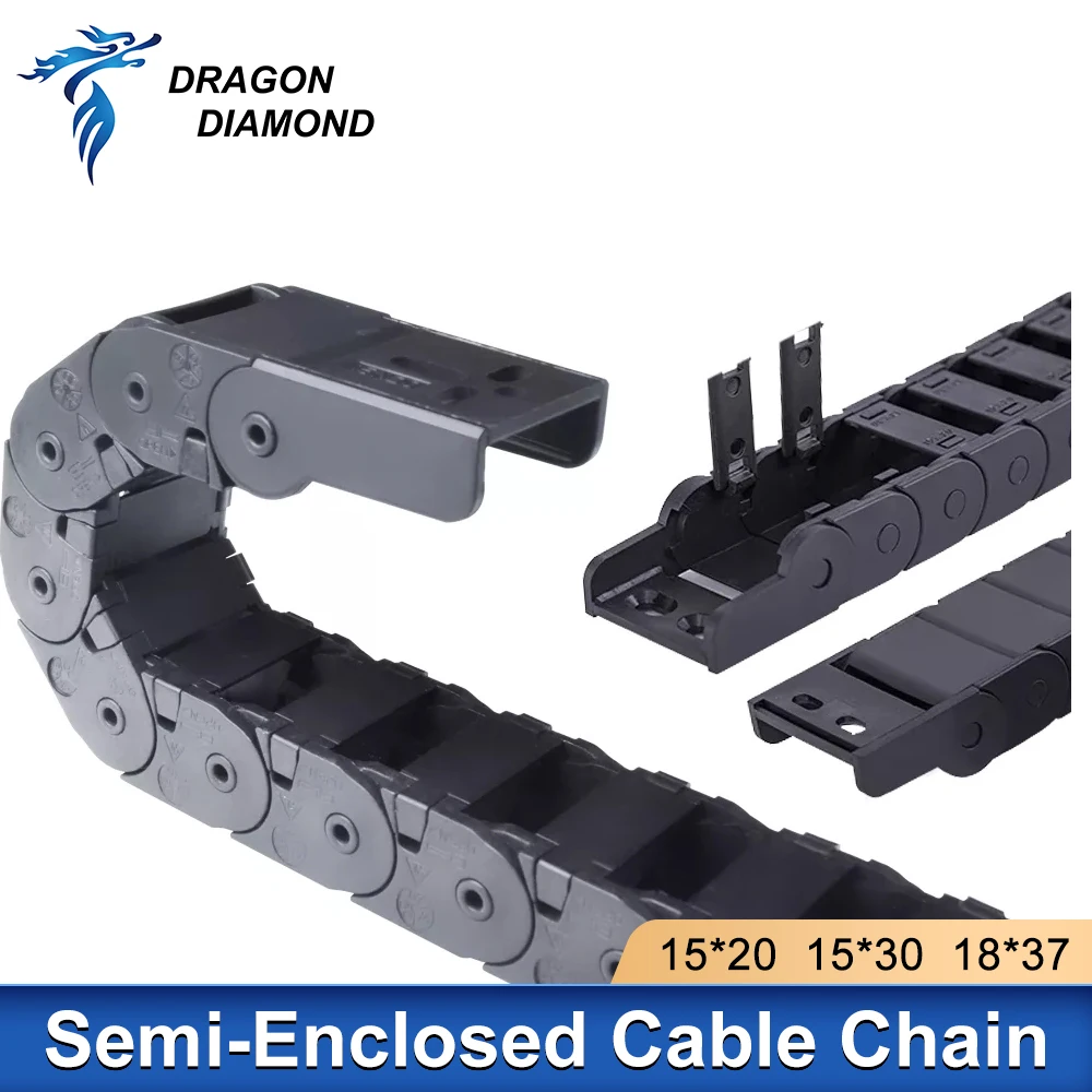 Opening Cable Chain Transmission Bridge Drag Chain 15x20 15x30 18x38mm Drag Plastic Towline For Co2 Laser Machine Wire Carrier
Opening Cable Chain Transmission Bridge Drag Chain 15x20 15x30 18x38mm Drag Plastic Towline For Co2 Laser Machine Wire Carrier