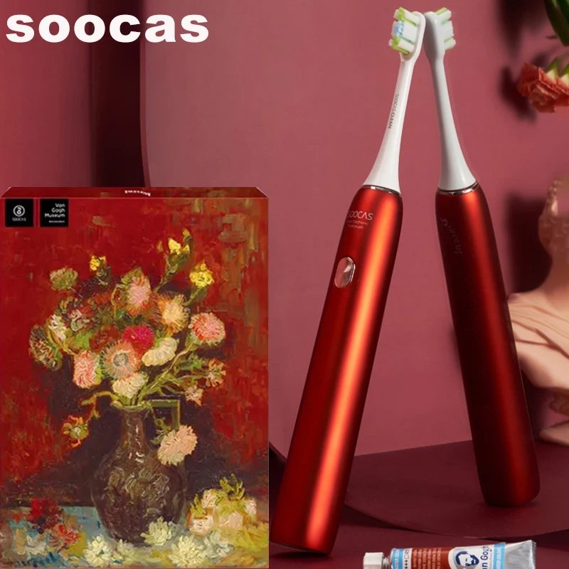 

SOOCAS X3U Van Gogh Adult Smart Sonic Electric Toothbrush IPX7 Waterproof Upgraded Type-C Chargeable Ultrasonic Tooth Brush