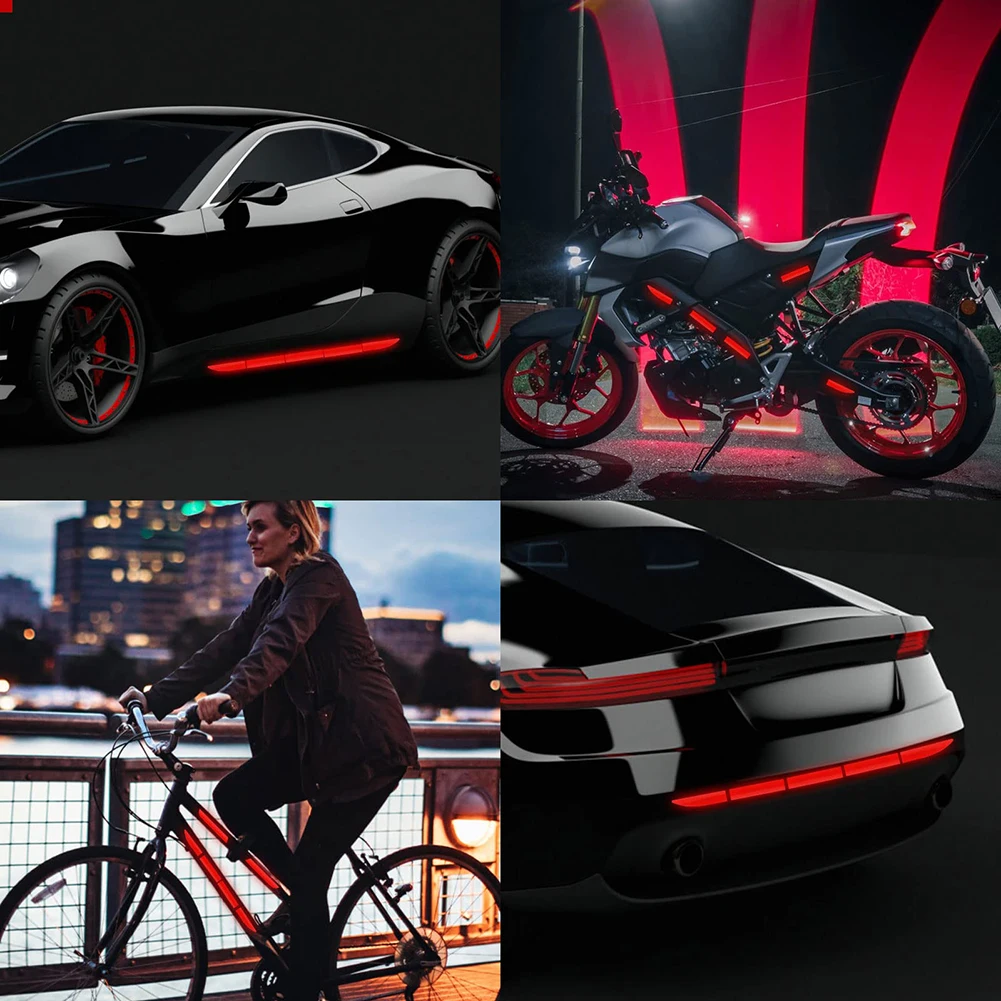 7PCS Car Bumper Reflective Stickers Reflective Strip Tape Secure Reflector Stickers Decals Motorcycle Bike Stickers Car Styling
7PCS Car Bumper Reflective Stickers Reflective Strip Tape Secure Reflector Stickers Decals Motorcycle Bike Stickers Car Styling