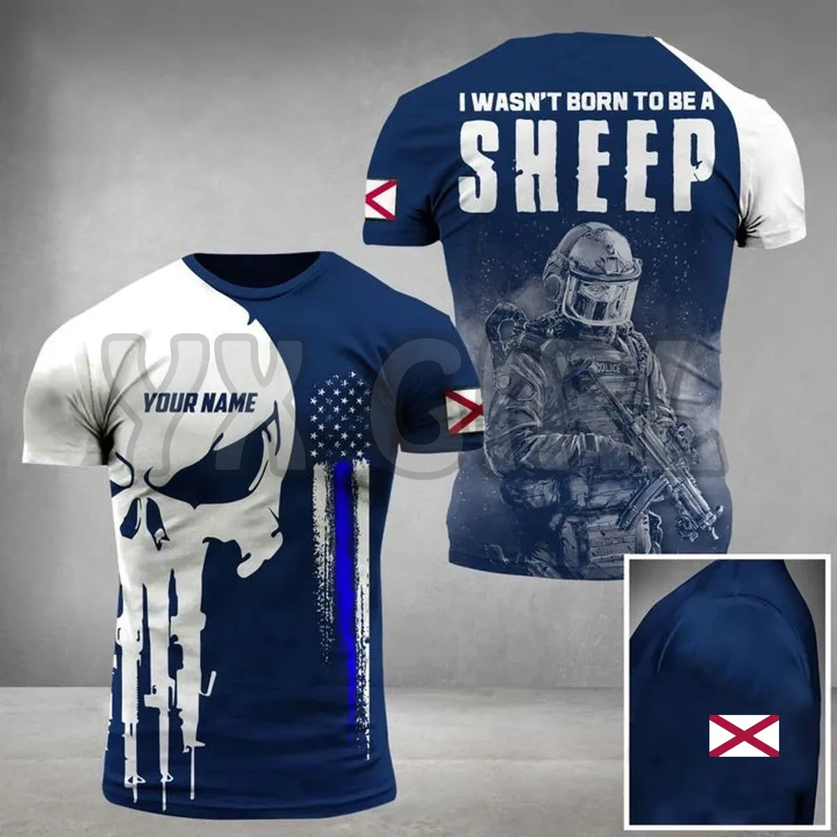 2022 Summer Fashion Personalized Alabama Police I Wasn Born To Be A Sheep 3D All Over Printed Tee Tops shirts Unisex Tshirt
2022 Summer Fashion Personalized Alabama Police I Wasn Born To Be A Sheep 3D All Over Printed Tee Tops shirts Unisex Tshirt