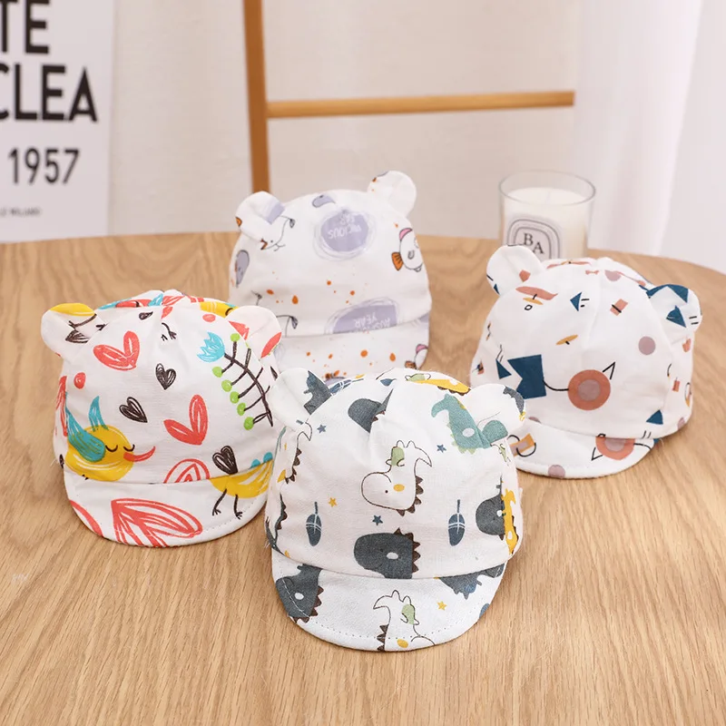 Soft Cotton Kids Sun Hat New Cartoon Printed Baby Baseball Cap Cute Ear Spring Summer Outdoor UV Protection Newborn Beach Hat
Soft Cotton Kids Sun Hat New Cartoon Printed Baby Baseball Cap Cute Ear Spring Summer Outdoor UV Protection Newborn Beach Hat