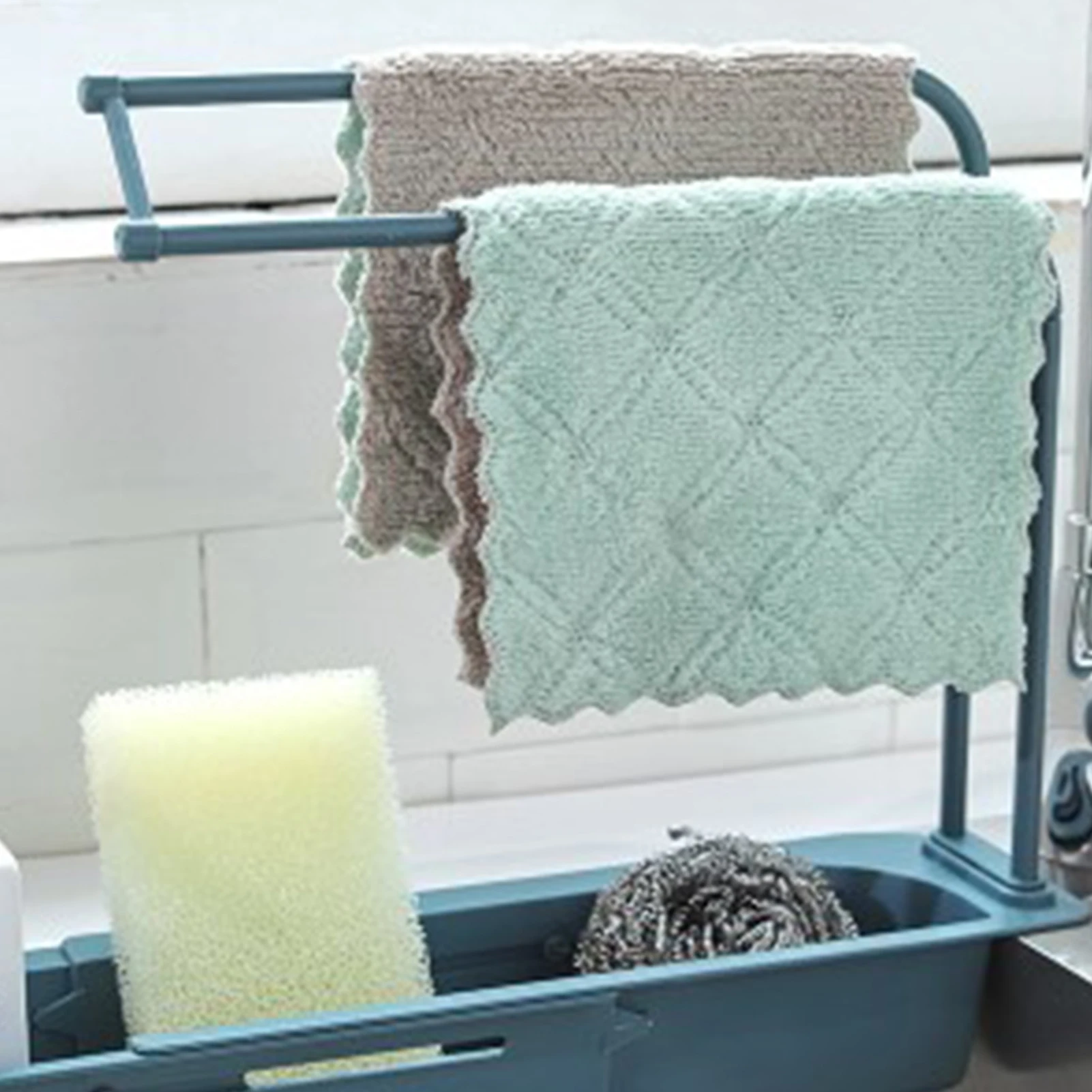 Kitchen Organizer Telescopic Sink Sponge Holder Telescopic Sink Rack Sponge Holder With Towel Rack Sink Rack Storage Stand
Kitchen Organizer Telescopic Sink Sponge Holder Telescopic Sink Rack Sponge Holder With Towel Rack Sink Rack Storage Stand