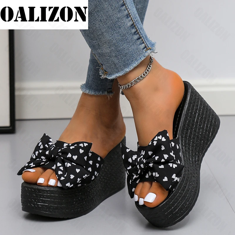 Sandals Women Wedges Platform High Heels Beach Slippers Bow Thick Slides 2022 New Summer Sexy Pumps Women Shoes Dress Flip Flops
Sandals Women Wedges Platform High Heels Beach Slippers Bow Thick Slides 2022 New Summer Sexy Pumps Women Shoes Dress Flip Flops