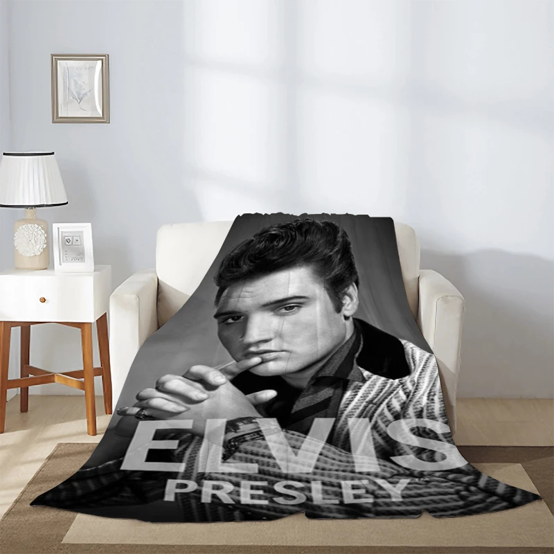 

Kid's Blanket Elvis Fluffy Soft Blankets for Decorative Sofa Double Bed Blankets & Throws Summer Comforter Furry Throw Custom