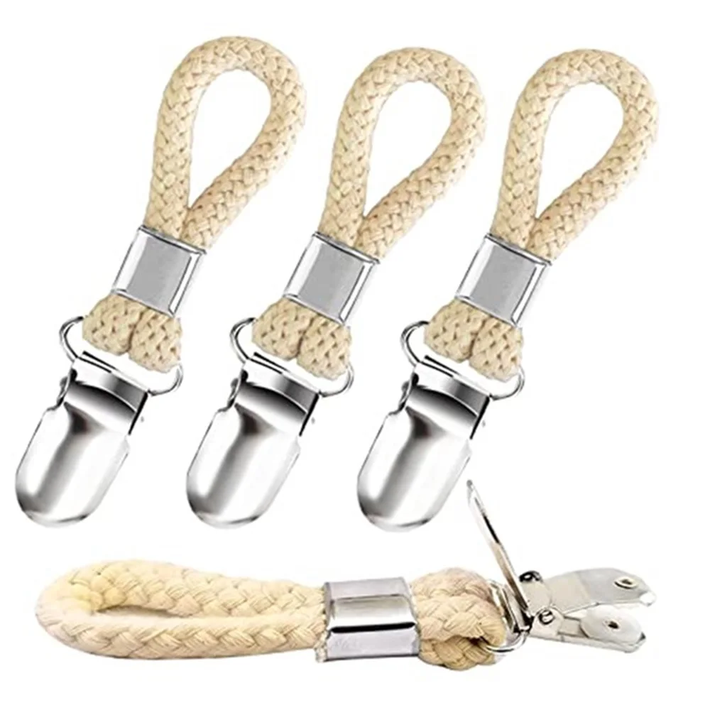 4 шт., зажимы для полотенец, в металлической оплетке
4 шт., зажимы для полотенец, в металлической оплетке