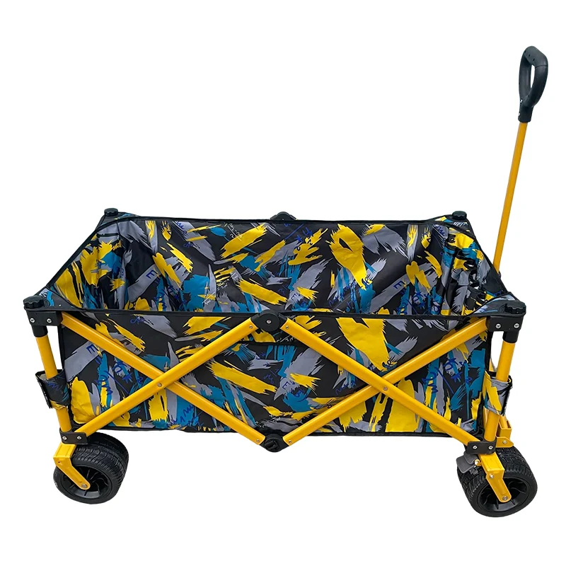 

Cheap Out Picnic Cart Travel Portable Garden Picnic Wagon Trail Carrying Utility Folding Camp Cart