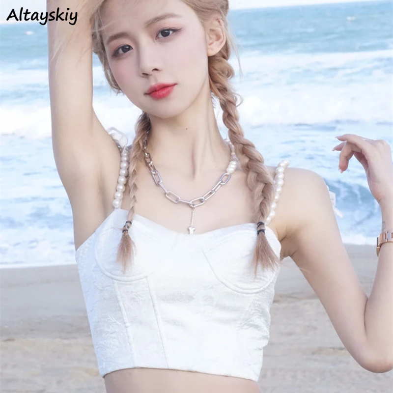 Camis Women Ulzzang Gentle Sweet Simple Trendy Summer Топ Женский Daily Sexy French Style Stylish All-match Leisure Street Wear
Camis Women Ulzzang Gentle Sweet Simple Trendy Summer Топ Женский Daily Sexy French Style Stylish All-match Leisure Street Wear