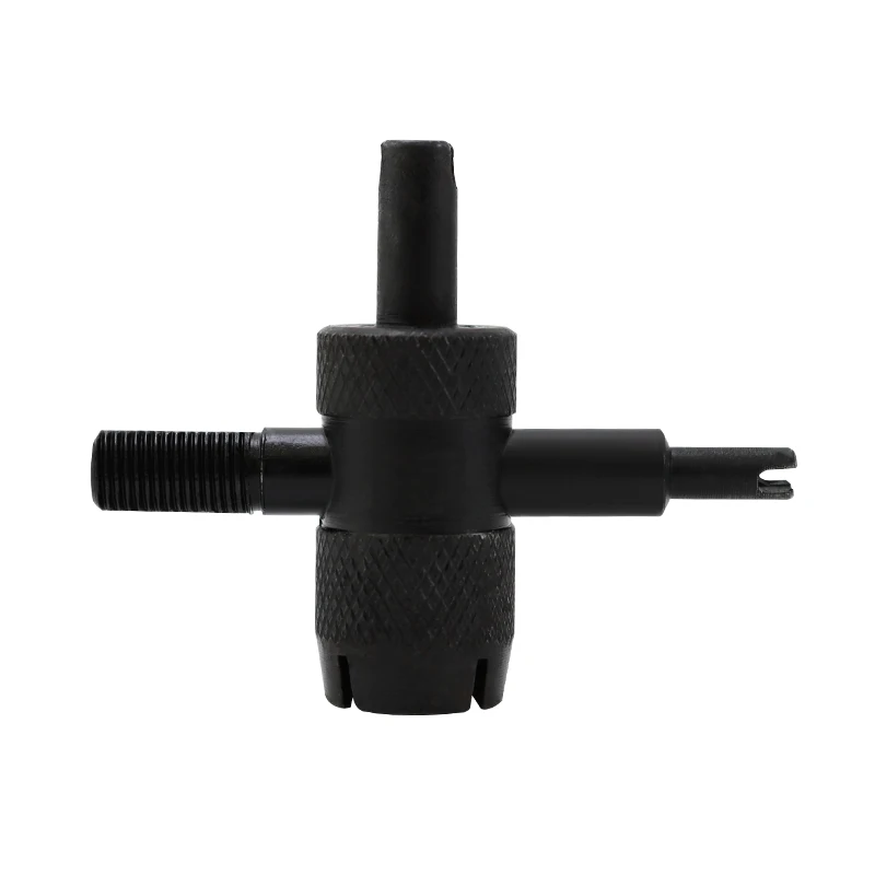 1pc Black Multi-functional Valve Tool 4-IN-1 Large Bore Tire Valve Repair Tool Re-threading Valve Stem Core Removal Screwdriver
1pc Black Multi-functional Valve Tool 4-IN-1 Large Bore Tire Valve Repair Tool Re-threading Valve Stem Core Removal Screwdriver