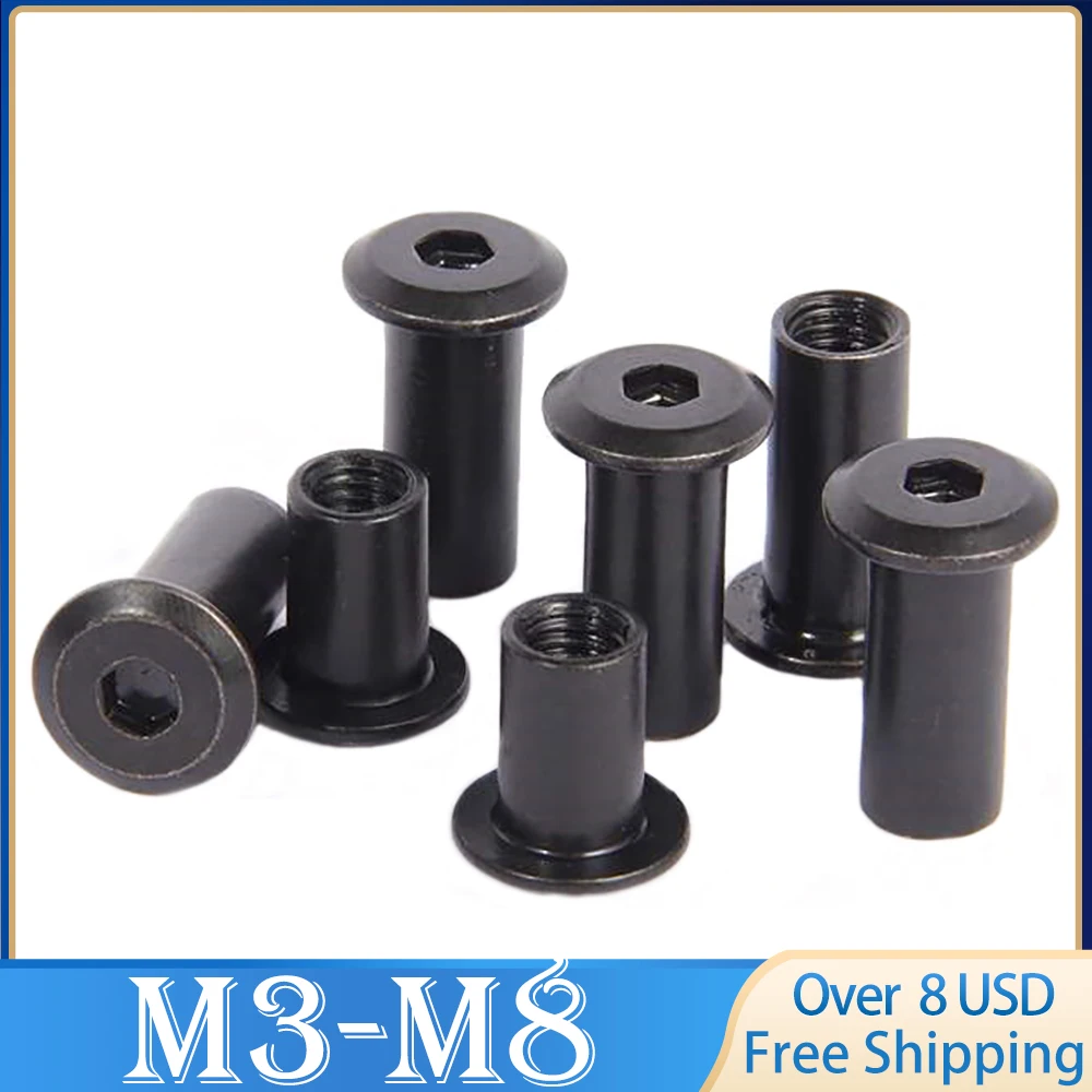 10 ~ 50 PCS M3 M4 M5 M6 M8 Black Carbon Steel Large Flat Hex Hexagon Socket Head Rivet Connector Insert Joint Sleeve Cap Nut
10 ~ 50 PCS M3 M4 M5 M6 M8 Black Carbon Steel Large Flat Hex Hexagon Socket Head Rivet Connector Insert Joint Sleeve Cap Nut