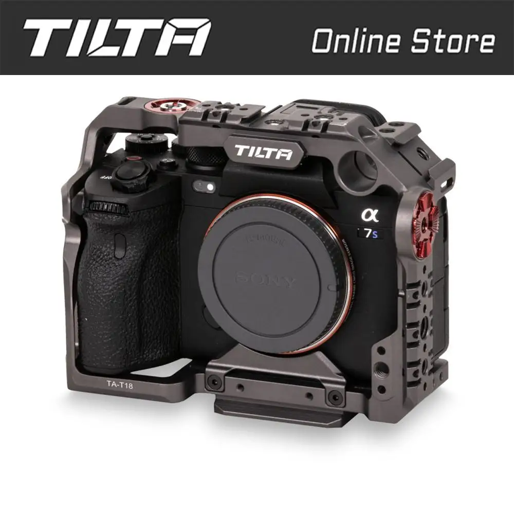 TILTA Full Camera Cage Camera Protective Case Rig Basic Lightweight Professional Cage TA-T18-FCC for SONY A7S3 A7s III
TILTA Full Camera Cage Camera Protective Case Rig Basic Lightweight Professional Cage TA-T18-FCC for SONY A7S3 A7s III