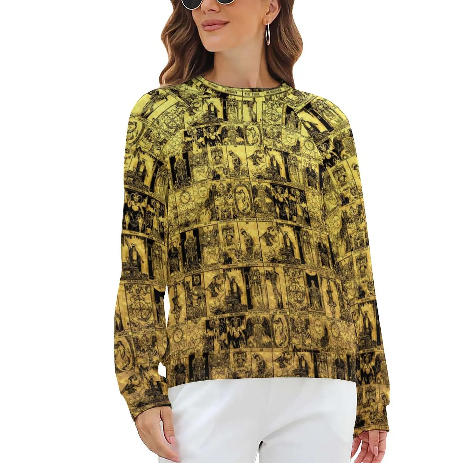 Gold And Black Tarot Hoodies Spring Major Arcana Print Hip Hop Oversized Hoodie Ladies Long Sleeve Y2k Graphic Casual Tops
Gold And Black Tarot Hoodies Spring Major Arcana Print Hip Hop Oversized Hoodie Ladies Long Sleeve Y2k Graphic Casual Tops