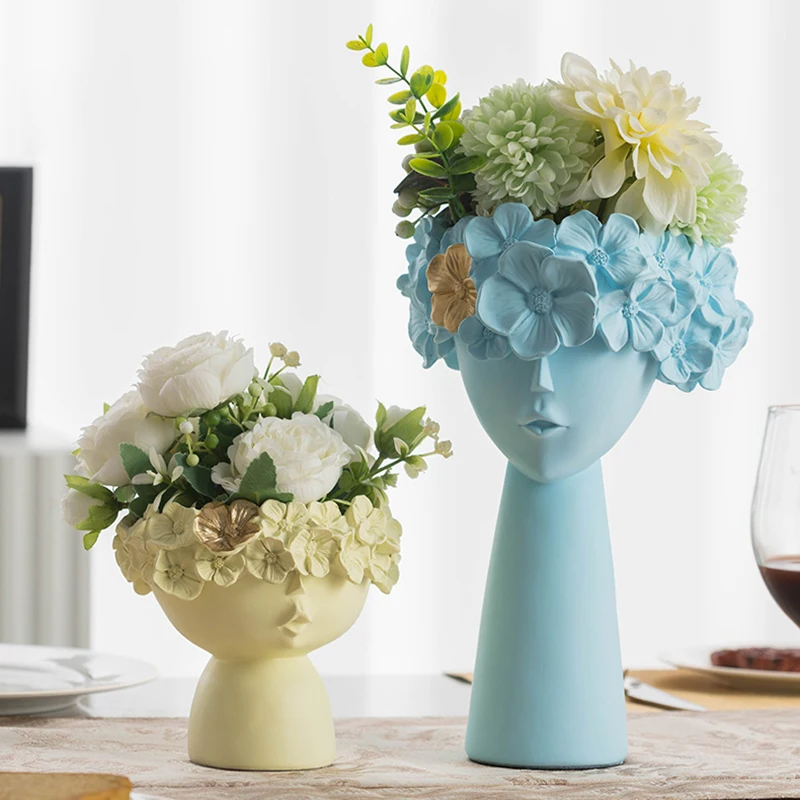 Nordic Home Decoration Resin Vase Statue Sculpture Makeup Brush Holder Storage Box Pen Holder Creative Flower Pot Art Supplies
Nordic Home Decoration Resin Vase Statue Sculpture Makeup Brush Holder Storage Box Pen Holder Creative Flower Pot Art Supplies