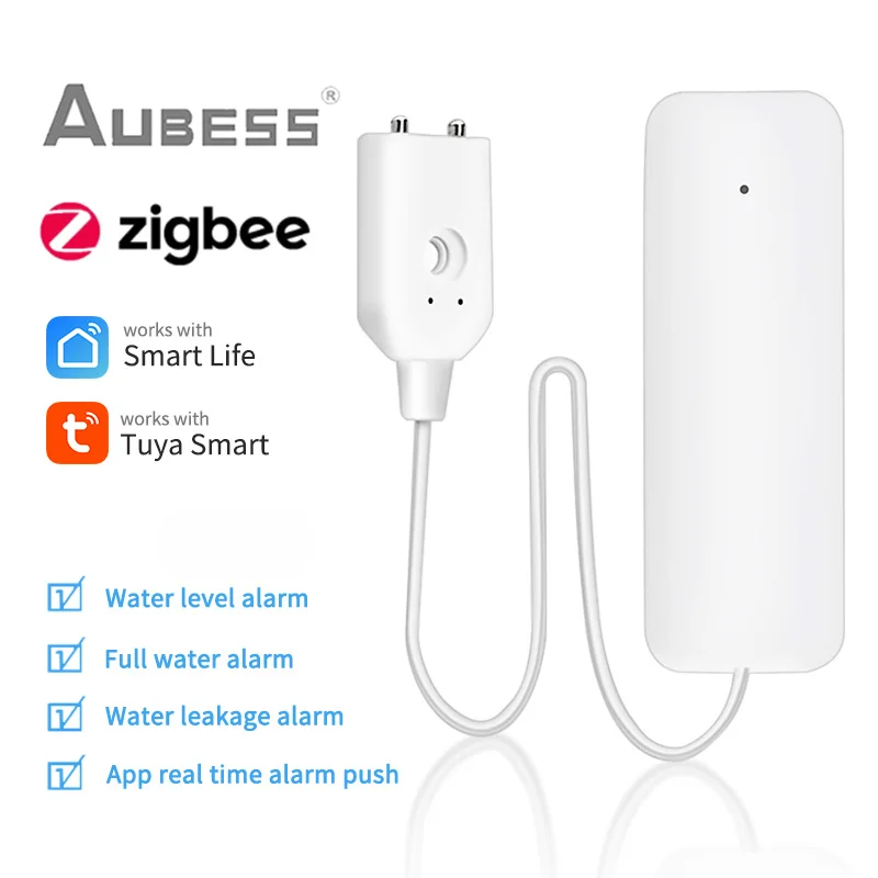 Датчик утечки воды Tuya Zigbee, детектор с оповещением о переполнении, работает с системой сигнализации
Датчик утечки воды Tuya Zigbee, детектор с оповещением о переполнении, работает с системой сигнализации