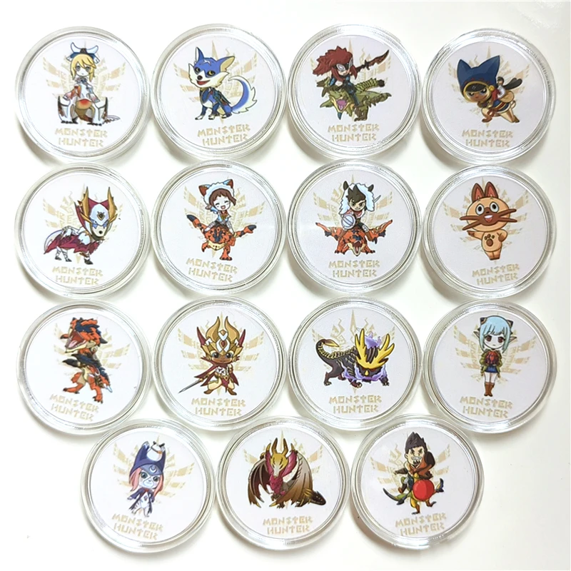 

Game Linkage Collection Coin Monster Hunter Rise Sunbreak All Series 3pcs/6pcs/15pcs Stories 1/2 Rise 1/2 Nfc Ntag215 Data Wrote