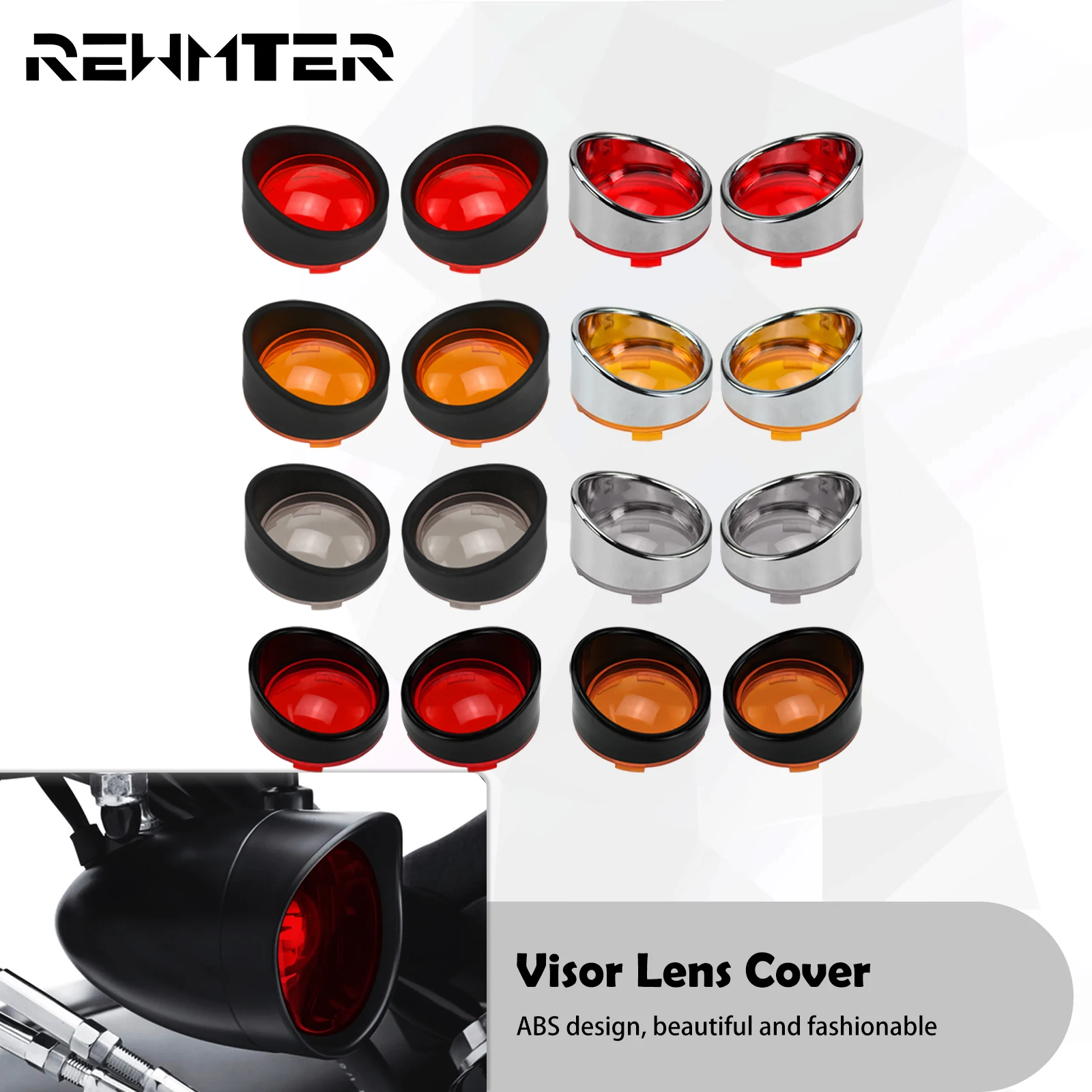 Motorcycle Turn Signal Light Bezels Visor Lens Cover Trim Rings Red/Smoke/Amber For Harley Touring Dyna Softail Sportster XL 883
Motorcycle Turn Signal Light Bezels Visor Lens Cover Trim Rings Red/Smoke/Amber For Harley Touring Dyna Softail Sportster XL 883