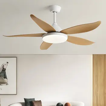 Modern Ceiling Fans Light ABS Blades 6 Speed 52 Inch Sealing Fan Lamp Remote Control Reversible Motor For Bedroom Living Room