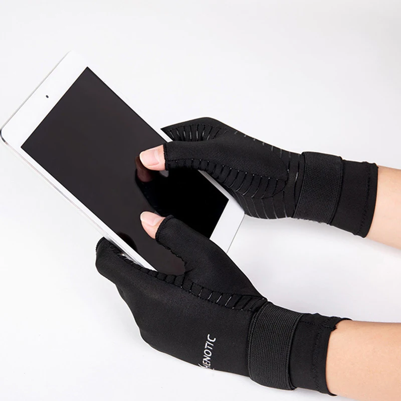 Health-care Copper Fiber Pressure Gloves Anti-slip Therapy Gloves Half Finger Compression Arthritis Gloves Fitness Gloves 1 Pair
Health-care Copper Fiber Pressure Gloves Anti-slip Therapy Gloves Half Finger Compression Arthritis Gloves Fitness Gloves 1 Pair