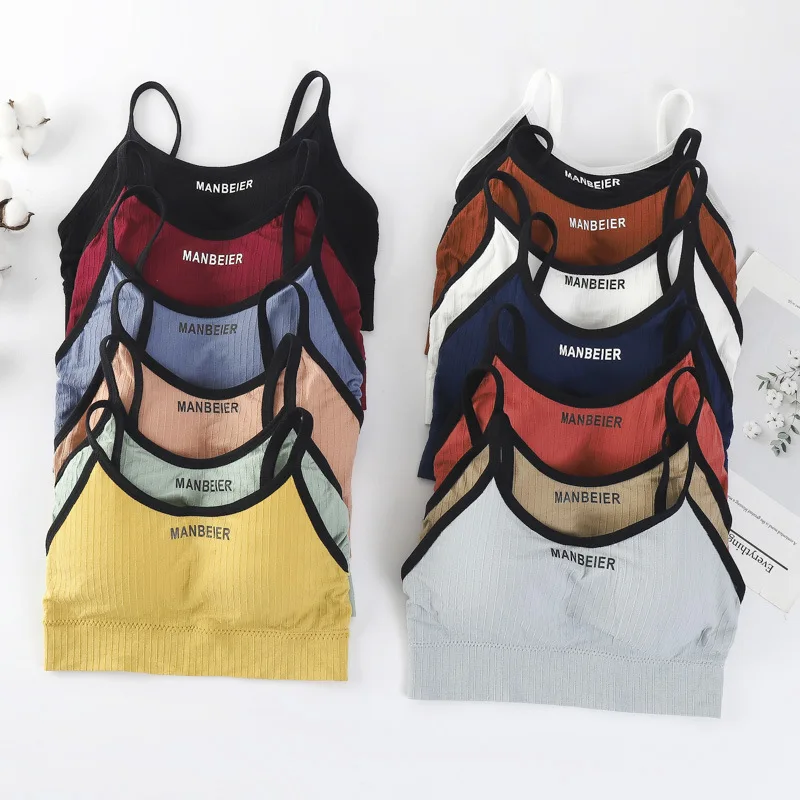 Student Undergarments Women's Anti-flare-up Body-tight Vest Student Comfort Seamless Knit Cotton Sports Underwear Crop Top
Student Undergarments Women's Anti-flare-up Body-tight Vest Student Comfort Seamless Knit Cotton Sports Underwear Crop Top