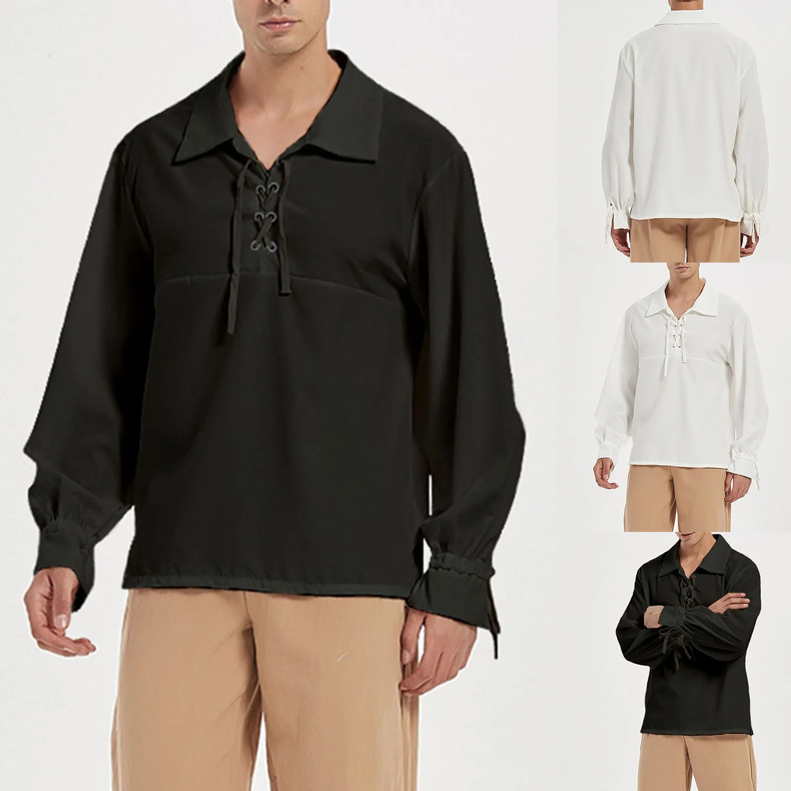 Turtleneck Lightweight Men Mens Long Sleeve National Style Solid Men Bandage Vintage Shirt Casual Microfiber Tee Shirts for Men
Turtleneck Lightweight Men Mens Long Sleeve National Style Solid Men Bandage Vintage Shirt Casual Microfiber Tee Shirts for Men