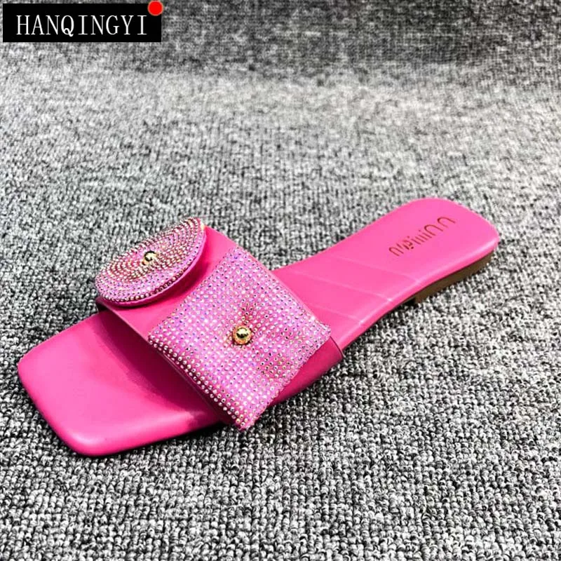 Women Flats Flip Flops Summer New Rhinestones Outside Casual Gladiator Slides 2023 Ladies Sandals Female Shoes Beach Slippers
Women Flats Flip Flops Summer New Rhinestones Outside Casual Gladiator Slides 2023 Ladies Sandals Female Shoes Beach Slippers