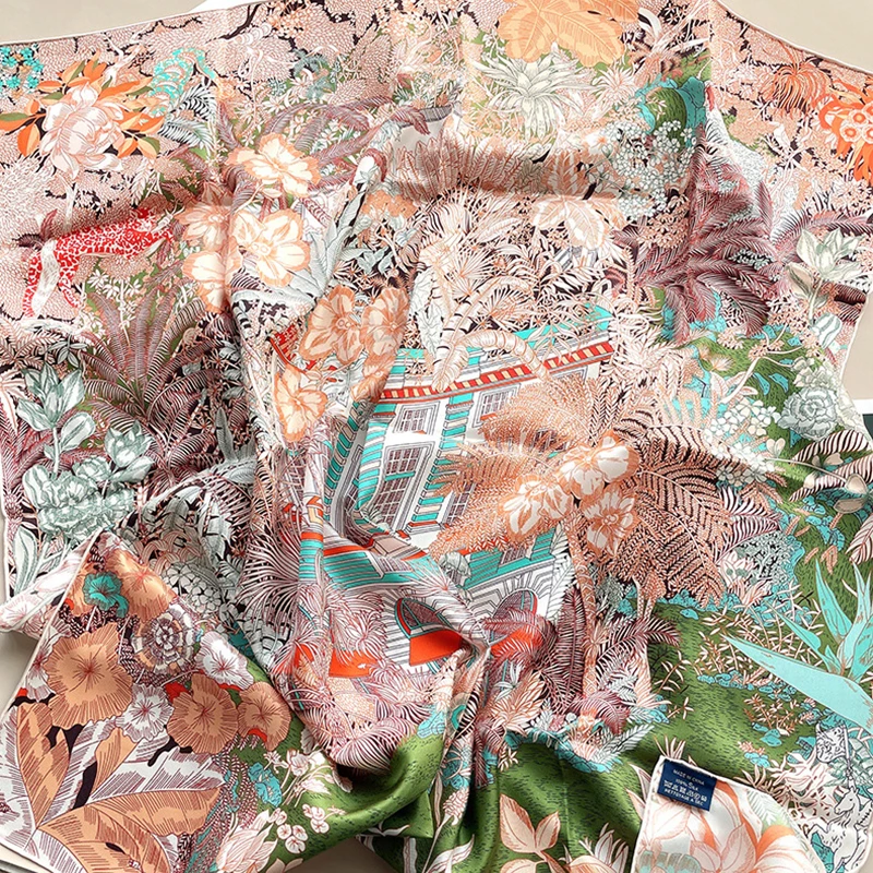 Luxury Scarf Women Mulberry Silk Scarfs Designer Square Hem Rolled Bandanas 90 Summer Accessories Women Foulard 90CM*90CM
Luxury Scarf Women Mulberry Silk Scarfs Designer Square Hem Rolled Bandanas 90 Summer Accessories Women Foulard 90CM*90CM