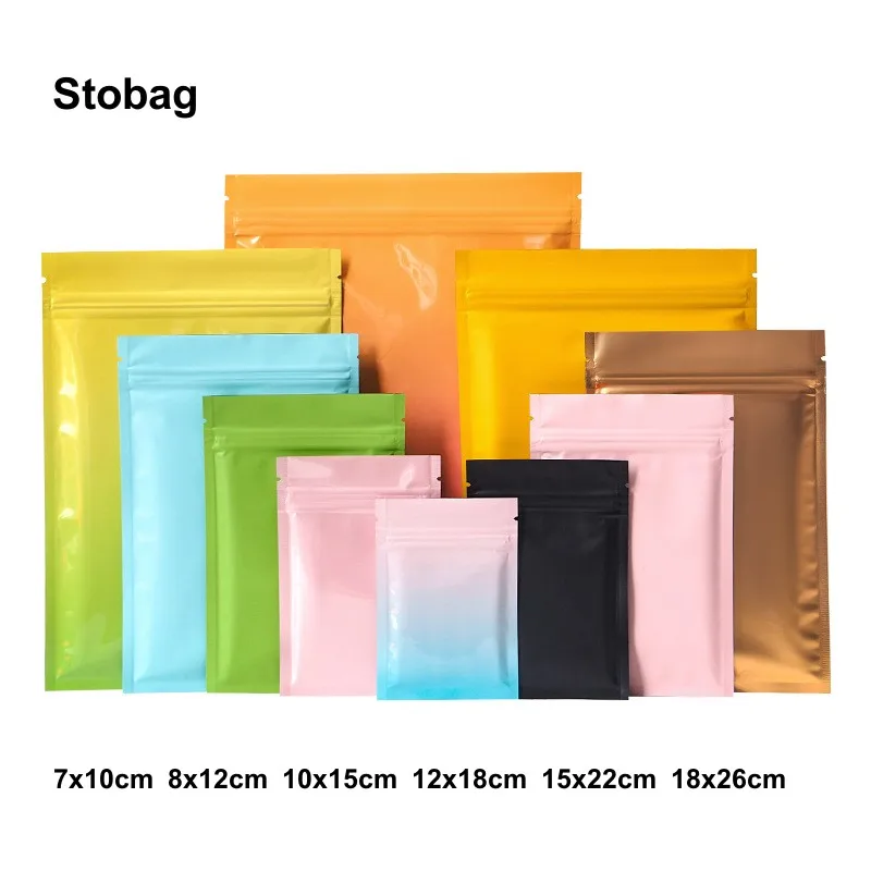 StoBag 100pcs Colorful Small Food Packaging Ziplock Bag Sealed for Mask Jewelry Powder Candy Snack Tea Storage Reusable Pouches
StoBag 100pcs Colorful Small Food Packaging Ziplock Bag Sealed for Mask Jewelry Powder Candy Snack Tea Storage Reusable Pouches