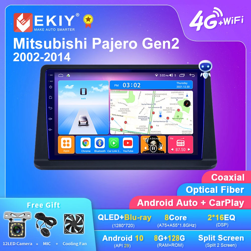 EKIY T7 QLED DSP Android Auto Radio For Mitsubishi Pajero Gen2 2002-2014 Stereo Car Multimedia Video Player Carplay GPS Navi DVD
EKIY T7 QLED DSP Android Auto Radio For Mitsubishi Pajero Gen2 2002-2014 Stereo Car Multimedia Video Player Carplay GPS Navi DVD