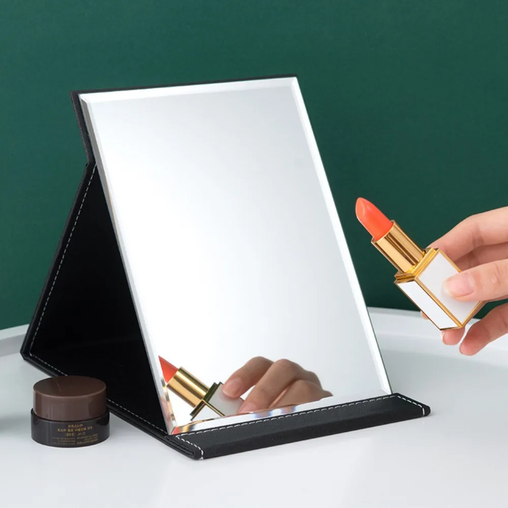 Folding Makeup Mirror Pu Rectangular Ultra-Thin Foldable Mirror Korean Desktop Mirror Portable Make Up Dressing Mirror Womengirl
Folding Makeup Mirror Pu Rectangular Ultra-Thin Foldable Mirror Korean Desktop Mirror Portable Make Up Dressing Mirror Womengirl