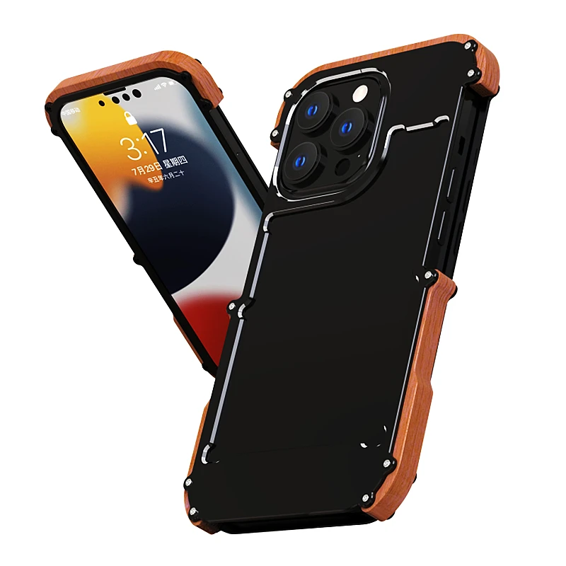 Luxury Metal Elegant Wood Bumper Frame Case for iPhone 14 13 12 11 Pro Max Mini X XR XS Max 6S 7 8 Plus Shockproof Wood Cover
Luxury Metal Elegant Wood Bumper Frame Case for iPhone 14 13 12 11 Pro Max Mini X XR XS Max 6S 7 8 Plus Shockproof Wood Cover
