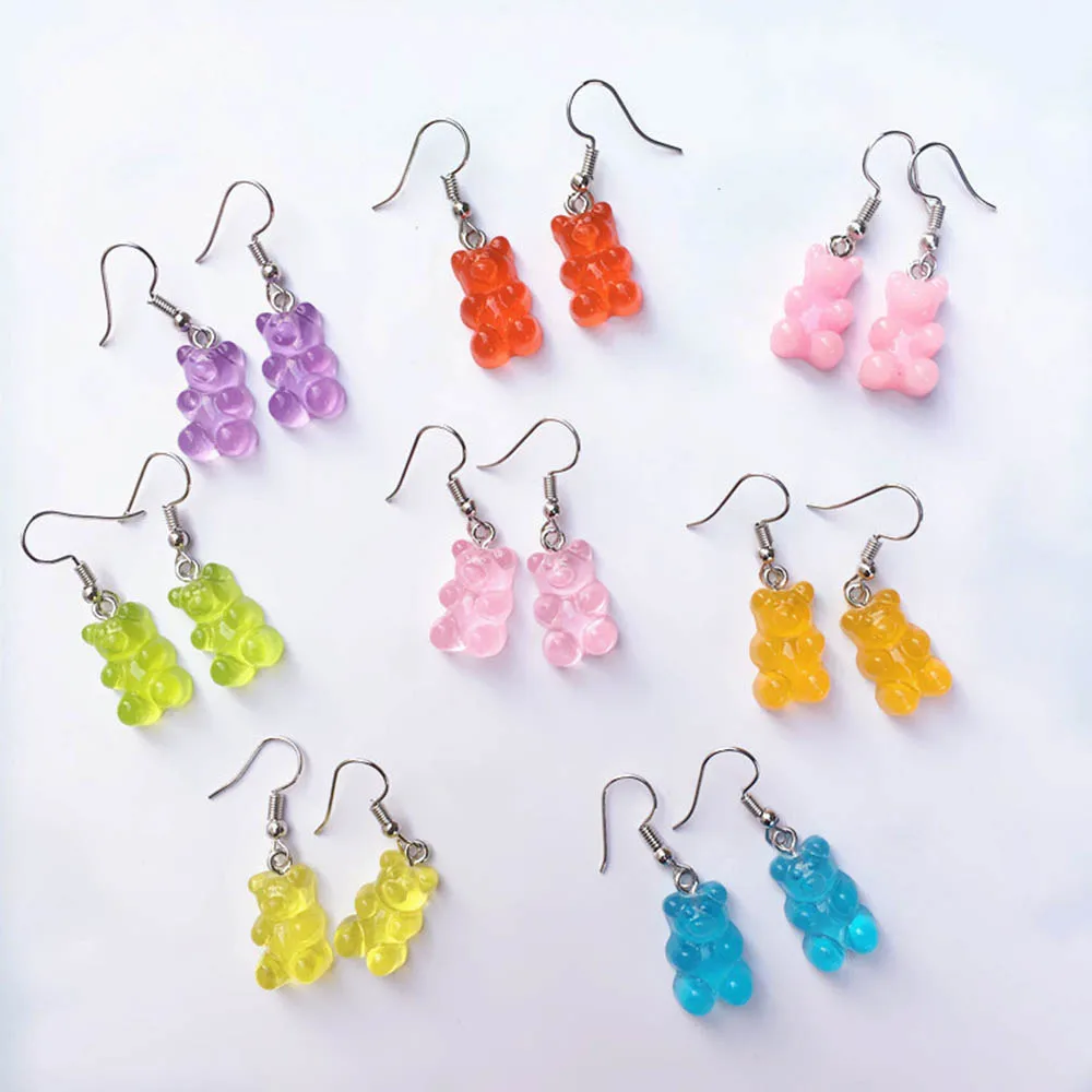 Colorful Gummy Bears Stud Earrings For Women Teens Girls Minimalist Statement Dangle Earrings Bear Pendant Fashion Jewelry
Colorful Gummy Bears Stud Earrings For Women Teens Girls Minimalist Statement Dangle Earrings Bear Pendant Fashion Jewelry