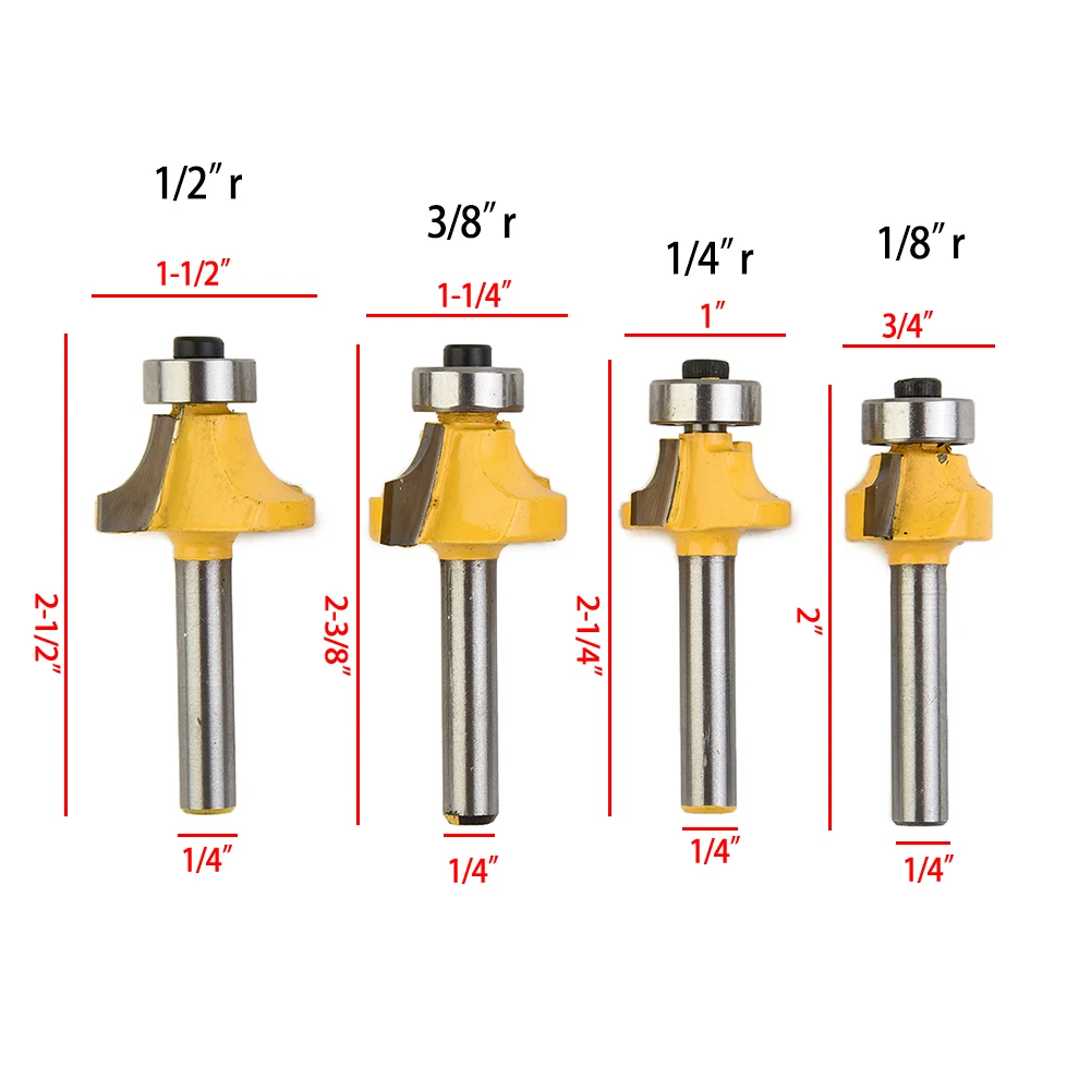 Pratical Router Router Bit Bit Hot Sale Popular Portable Pratical Edge Forming Round Over Router Shank 1/4 Inch
Pratical Router Router Bit Bit Hot Sale Popular Portable Pratical Edge Forming Round Over Router Shank 1/4 Inch