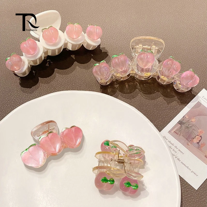 TrafagaLa Small Cute Peach Heart Hair Claw Acrylic Crab Hair Clip Hair Bands for Children 2022 Hairpin Ponytail Hair Accessories
TrafagaLa Small Cute Peach Heart Hair Claw Acrylic Crab Hair Clip Hair Bands for Children 2022 Hairpin Ponytail Hair Accessories