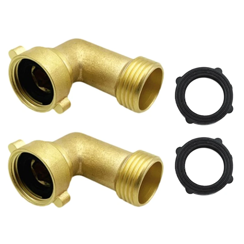 2Pcs 45 Degree Garden Hose Elbow Fitting 2Pk With 2 Washers - Outdoor Faucet Extender, Hose Connector Spigot Extender
2Pcs 45 Degree Garden Hose Elbow Fitting 2Pk With 2 Washers - Outdoor Faucet Extender, Hose Connector Spigot Extender