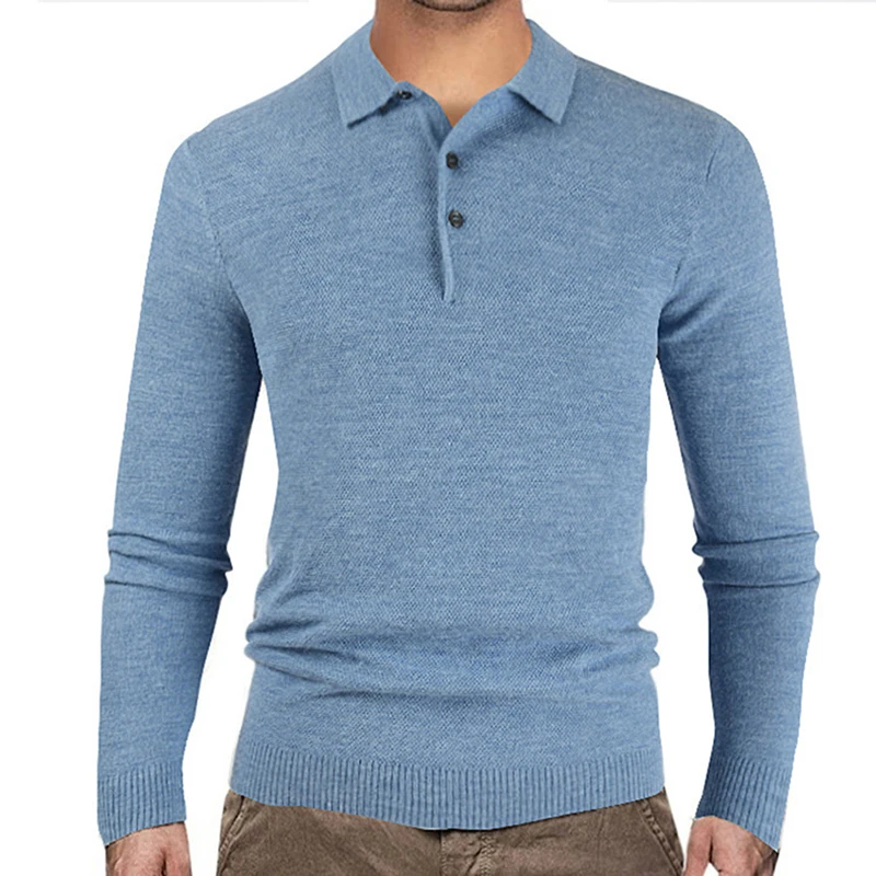 Winter New Men's Turn-down Collar Sweaters Knitted Pullovers Men Solid Color Casual Male Sweater Long Sleeve Knitted Sweater
Winter New Men's Turn-down Collar Sweaters Knitted Pullovers Men Solid Color Casual Male Sweater Long Sleeve Knitted Sweater