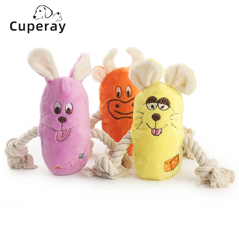 

Squeaky Dog Toys,Dogs Chew Toy for Small Medium and Large Breed Aggressive Chewers Puppy Teething Chewing Plush Pet Cats Gifts