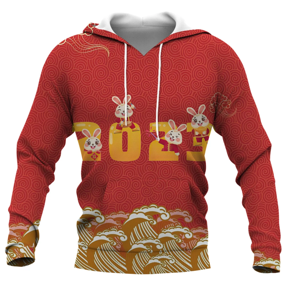 2023 New Men's Hoodies Chinese New Year Harajuku Year of the Rabbit Clothing Spring Long Sleeve Hoodies For Men Sweatshirt
2023 New Men's Hoodies Chinese New Year Harajuku Year of the Rabbit Clothing Spring Long Sleeve Hoodies For Men Sweatshirt