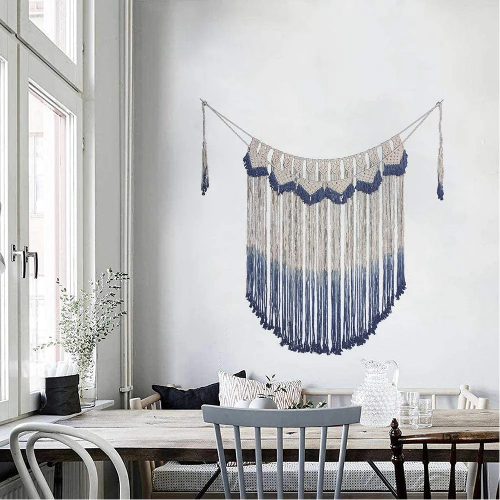 Macrame Tapestry Wall Hanging Bohemian Chic Elegant Scenic Handmade Woven Wall Tapestry Curtain Sofa Bedroom Background Decor
Macrame Tapestry Wall Hanging Bohemian Chic Elegant Scenic Handmade Woven Wall Tapestry Curtain Sofa Bedroom Background Decor