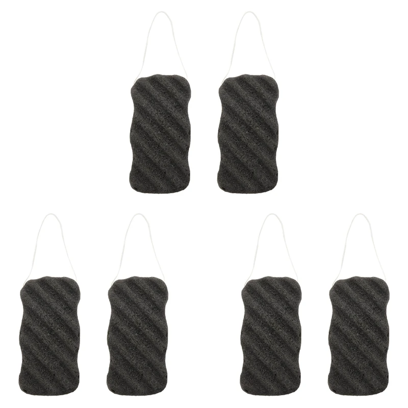 3X Konjac Sponge Set With Activated Bamboo Charcoal - Body & Facial Sponge Deep Cleansing Sponge For Skin Care 
3X Konjac Sponge Set With Activated Bamboo Charcoal - Body & Facial Sponge Deep Cleansing Sponge For Skin Care