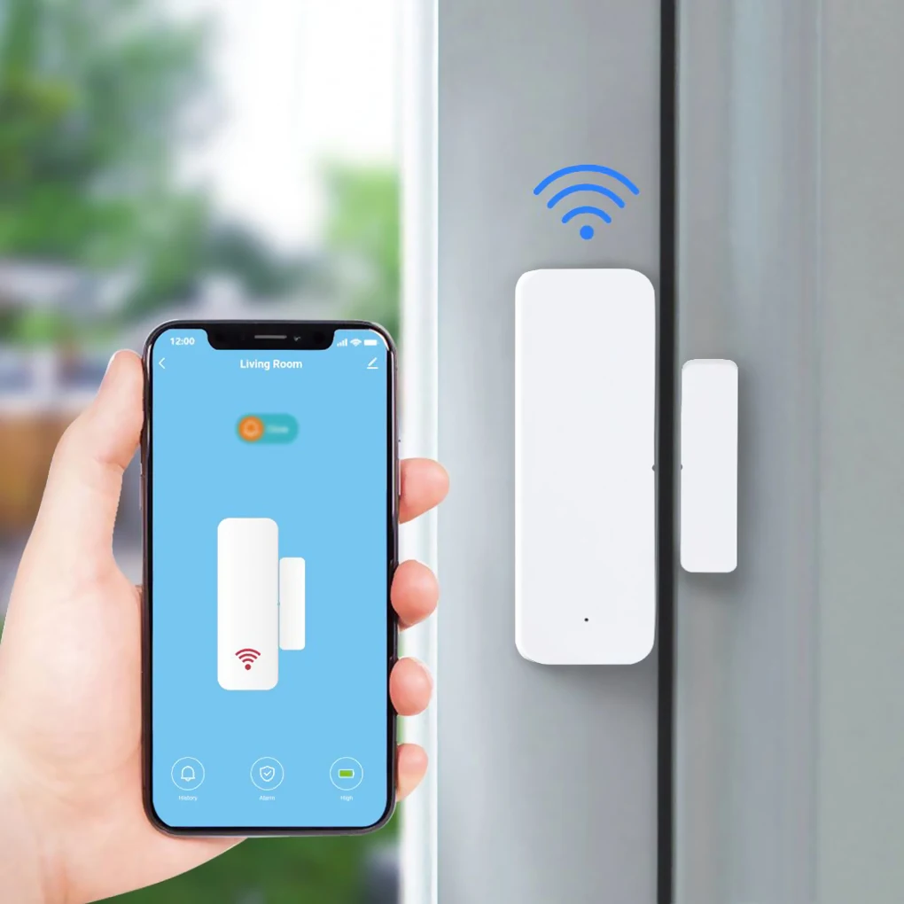 Tuya WiFi Door Open/Close Sensor Window Alarms 2.4GHz Infrared Detectors Smartphone APP Notification Battery Operated Garage
Tuya WiFi Door Open/Close Sensor Window Alarms 2.4GHz Infrared Detectors Smartphone APP Notification Battery Operated Garage