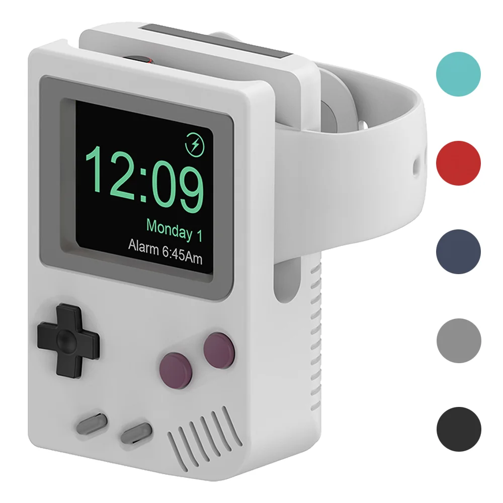 Retro Silicone Charg Holder Station Dock Game for Apple Watch SE 8 7 6 5 4 3 44/40 38/42 41/45 49 Charging Docking Desktop Stand
Retro Silicone Charg Holder Station Dock Game for Apple Watch SE 8 7 6 5 4 3 44/40 38/42 41/45 49 Charging Docking Desktop Stand
