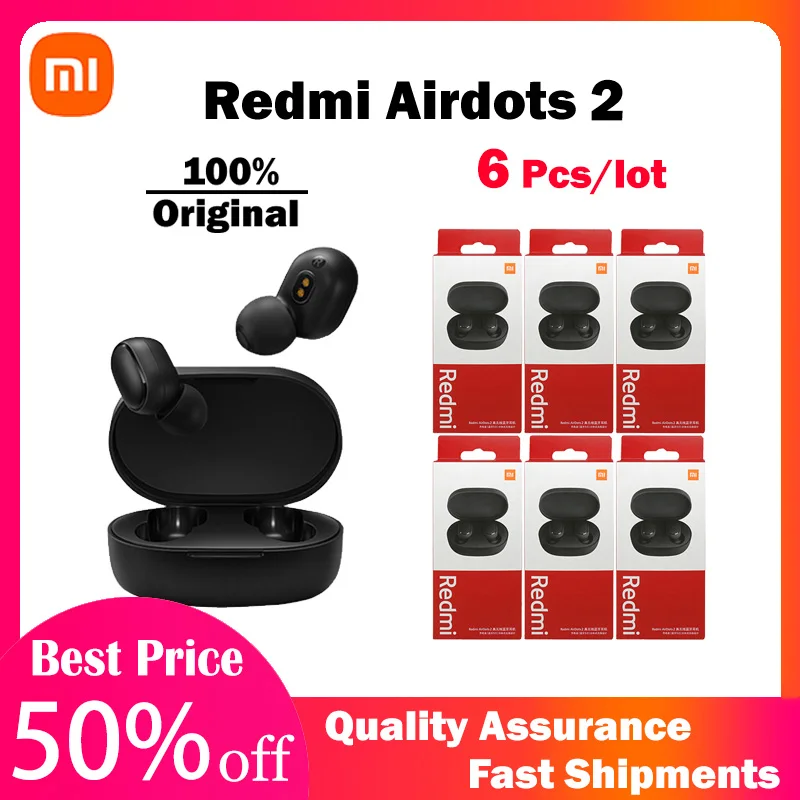 Original 3 6 10Pcs Xiaomi Redmi Airdots 2 Wireless Earphone Bluetooth Gaming Headset Ai Control Earbuds 10 pcs Free Shipping
Original 3 6 10Pcs Xiaomi Redmi Airdots 2 Wireless Earphone Bluetooth Gaming Headset Ai Control Earbuds 10 pcs Free Shipping
