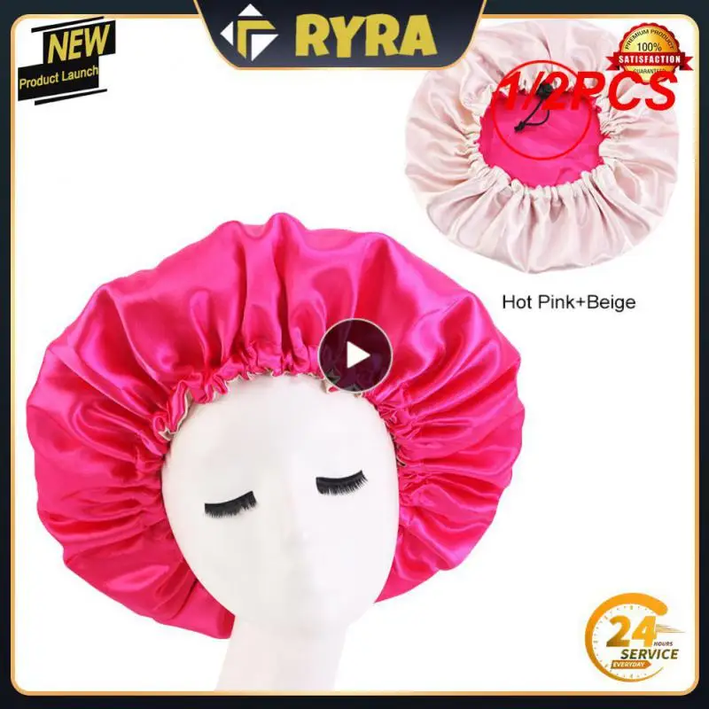 1/2PCS Adjustable Nightcap Double Layer Satin Bonnet Curly Elastic Hair Haircare Women Headwear Night Hat Fashion Styling
1/2PCS Adjustable Nightcap Double Layer Satin Bonnet Curly Elastic Hair Haircare Women Headwear Night Hat Fashion Styling