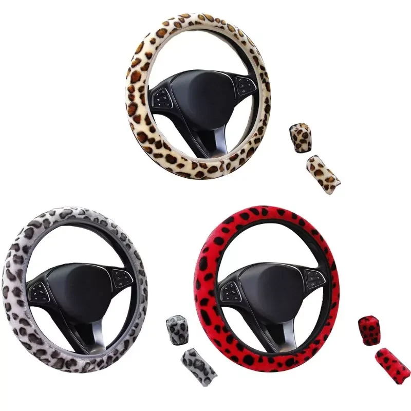 3Pcs/set Fashion Leopard Printed Steering Wheel Cover Hand Brake Gear Protective Cap for Car Auto Accessories
3Pcs/set Fashion Leopard Printed Steering Wheel Cover Hand Brake Gear Protective Cap for Car Auto Accessories