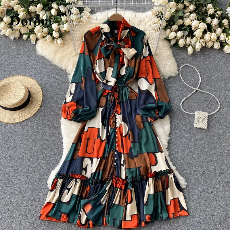 Винтажное длинное платье в стиле бохо, женское весенне-летнее элегантное шифоновое платье миди с длинными рукавами-фонариками, женское повседневное праздвечерние чное платье в Корейском стиле
Винтажное длинное платье в стиле бохо, женское весенне-летнее элегантное шифоновое платье миди с длинными рукавами-фонариками, женское повседневное праздвечерние чное платье в Корейском стиле