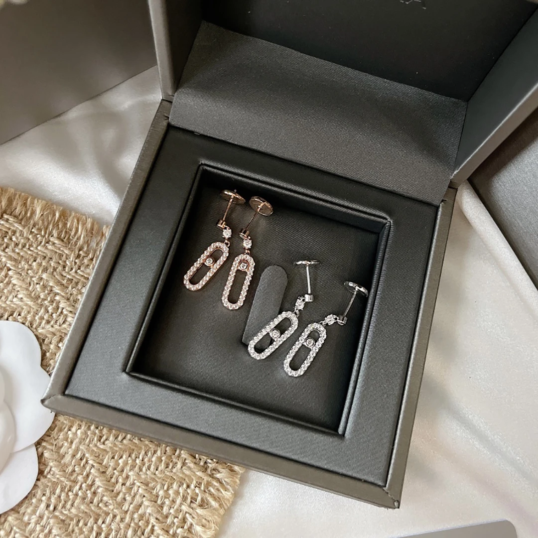 2023 High Quality Plata 925 Sterling Silver Fashion Luxury Stud Earrings for Women MOVE Series Moving Stone Jewelry Holiday Gift
2023 High Quality Plata 925 Sterling Silver Fashion Luxury Stud Earrings for Women MOVE Series Moving Stone Jewelry Holiday Gift