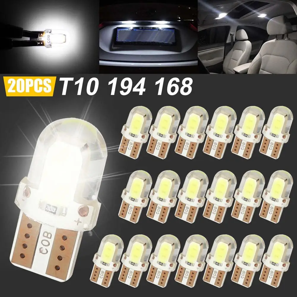New 20pcs T10 LED Lamp W5W 168 194 LED Bulb License Plate Light Super Bright White 2825 Car interior Parking Lights Reading Dome
New 20pcs T10 LED Lamp W5W 168 194 LED Bulb License Plate Light Super Bright White 2825 Car interior Parking Lights Reading Dome