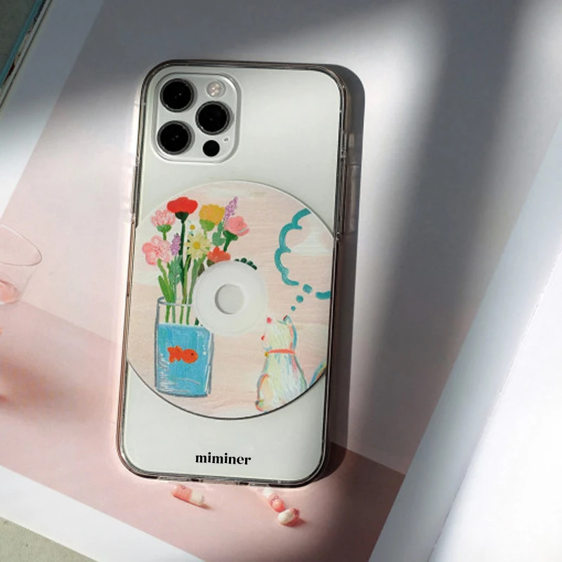 Корейский чехол для Iphone 13/11/12promax/XR/XSmax с изображением цветов и кошек акварелью
Корейский чехол для Iphone 13/11/12promax/XR/XSmax с изображением цветов и кошек акварелью