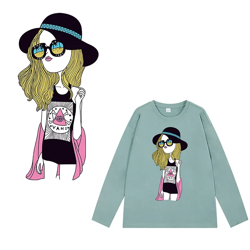 TuQiang Beautiful Girl Patches Iron-On Transfer for Clothing DIY Washable Women T-Shirt Hooides Thermal Stickers Applique Decor
TuQiang Beautiful Girl Patches Iron-On Transfer for Clothing DIY Washable Women T-Shirt Hooides Thermal Stickers Applique Decor