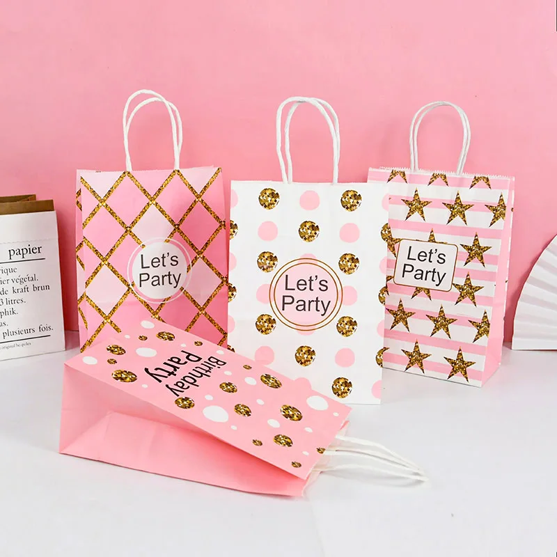 5pcs Pink Black Let's Party Paper Gift Bags Happy Birthday Favors Cookie Candy Packaging Bag Birthday Party Baby Shower Supplies
5pcs Pink Black Let's Party Paper Gift Bags Happy Birthday Favors Cookie Candy Packaging Bag Birthday Party Baby Shower Supplies