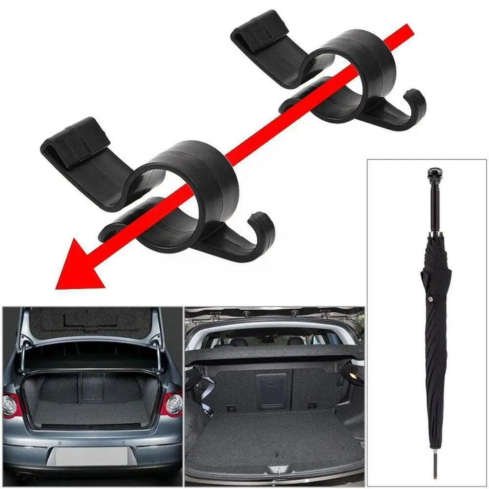 

Автомобильный держатель зонта для багажника многофункциональный автомобильный крючок Автомобильная вешалка для салона автомобиля маленький автомобильный держатель крючок для хранения R4v1
